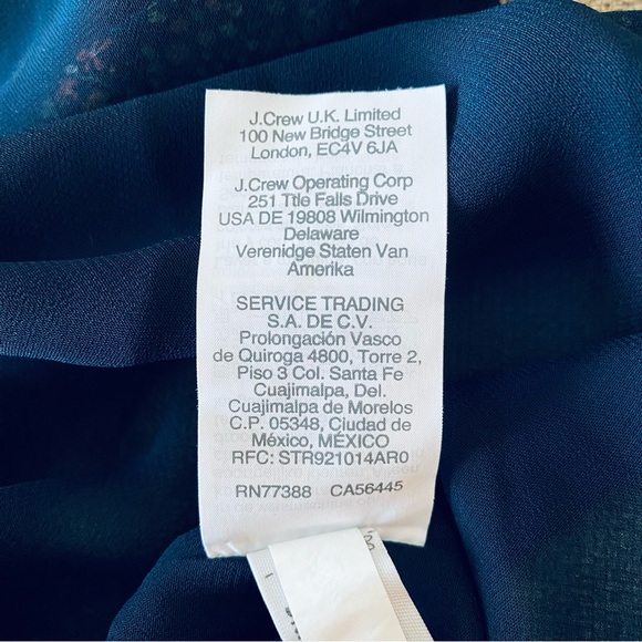 Flirty Floral Dress, Navy with Pink, Women's Size 2 (XS) J. Crew Mercantile - Picture 7 of 12